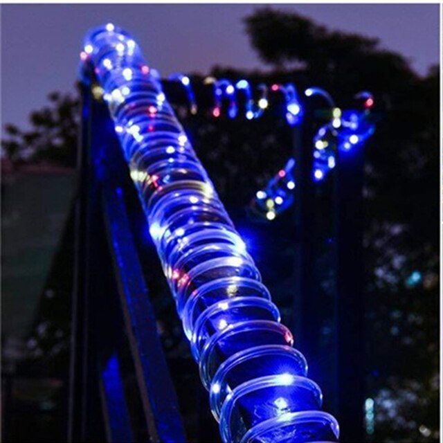 300LED Solar Powered Rope Strip Light Waterproof Tube Rope Garland Fairy Light Strings for Outdoor Indoor Garden Christmas Decor
