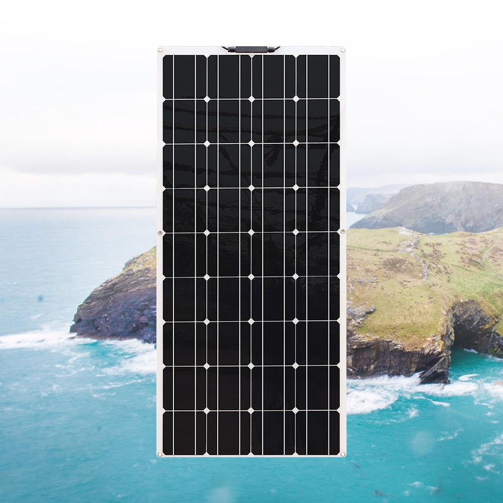 Flexible solar panel 18v 120w photovoltaic 240w 360W-600W 960w power 12v 24V charging for balcony light car Motorhome Boat yacht