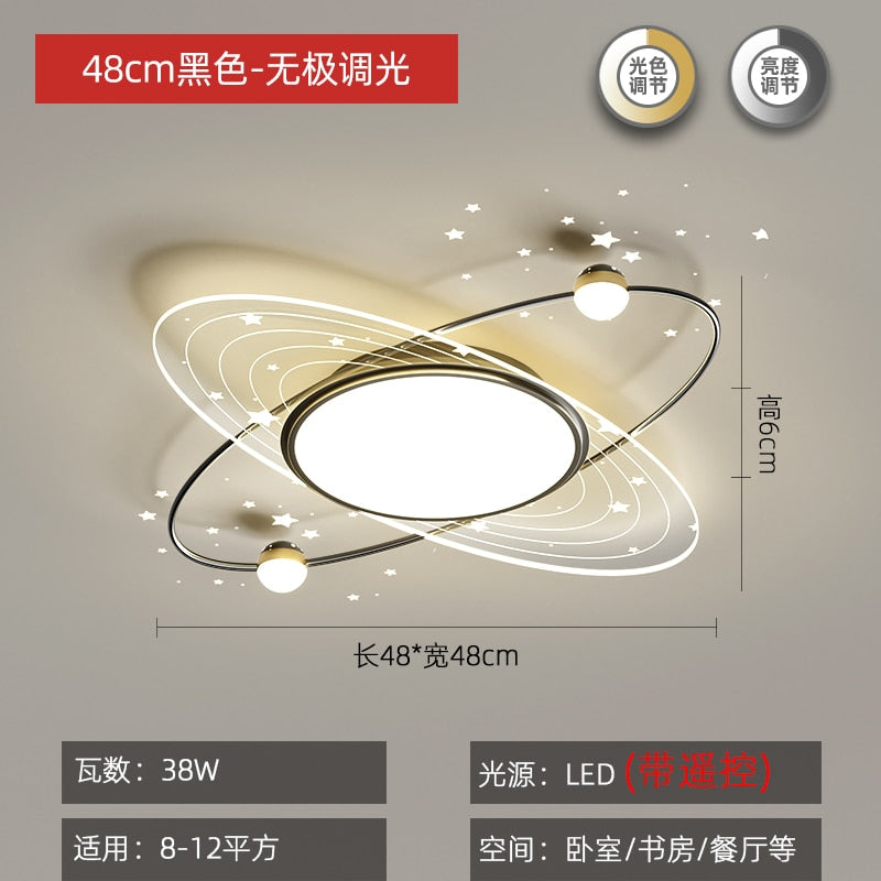 anneau étoile LED Fer Lustre Moderne Lumières Pour Chambre Salon Cuisine Lampes Éclairage Intérieur maison Lustre Plafond lustre