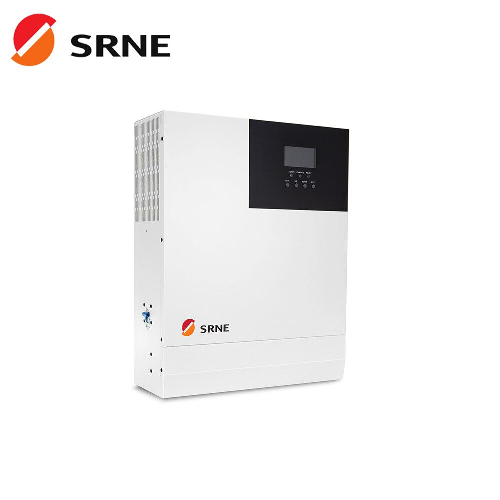 SRNE 3000W 24V 110V/120VAC 50Hz/60Hz Pure Sine Wave Off-Grid Hybrid Inverter MPPT 60A Solar Charger Max PV Input Voltage 100VDC