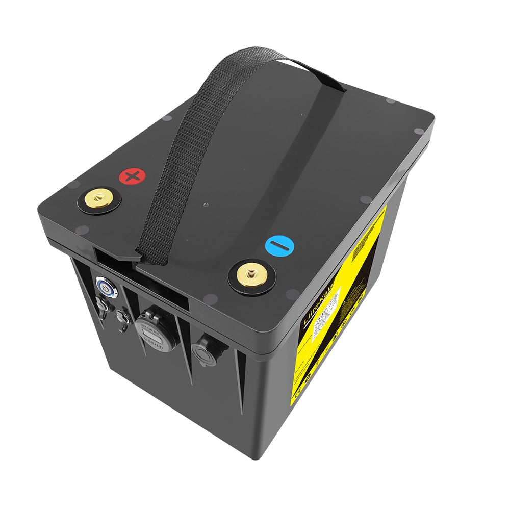 LiitoKala 12V 120Ah LiFePO4 Battery 12.8V Power For RV Campers Golf Cart Off-Road Off-grid Solar Wind,QC3.0 Type-C USB output