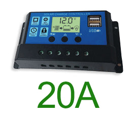 Professional Solar Panel Controller Battery Charge Regulator 2USB 12V/24V 10A~100A Photovoltaic Street Lamp Control System