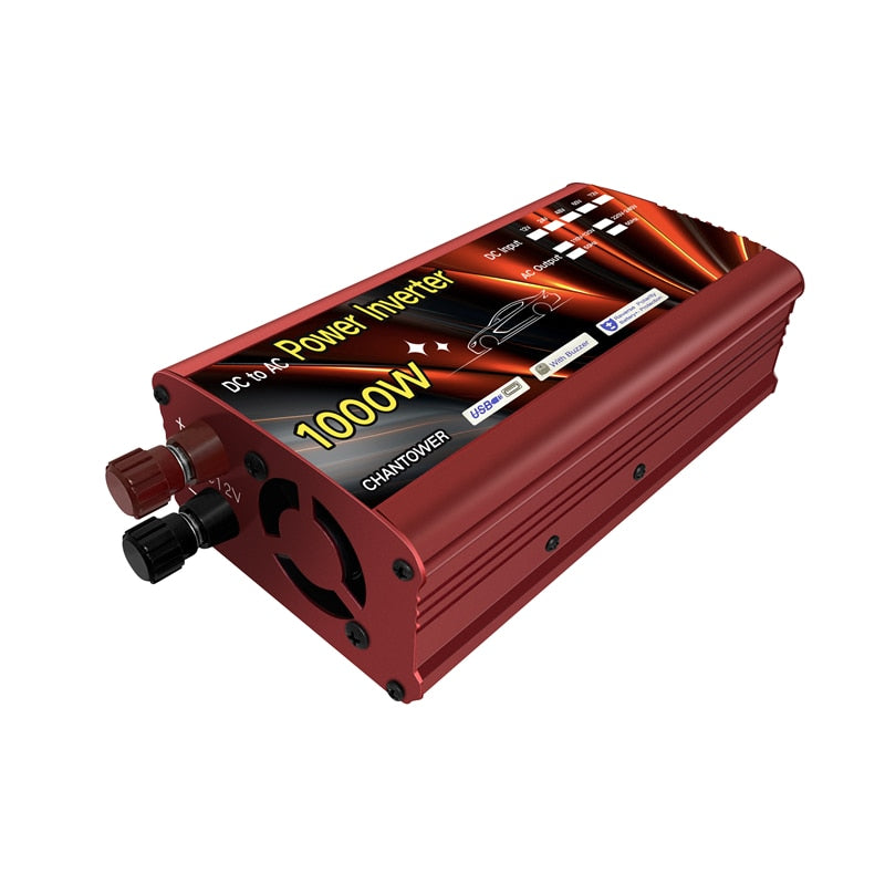 Inverter solare 12v 220v 500W 1000W 2000W 3000W Onda sinusoidale modificata Inversor Trasformatore di tensione Convertitore di potenza automatico Inverter per auto