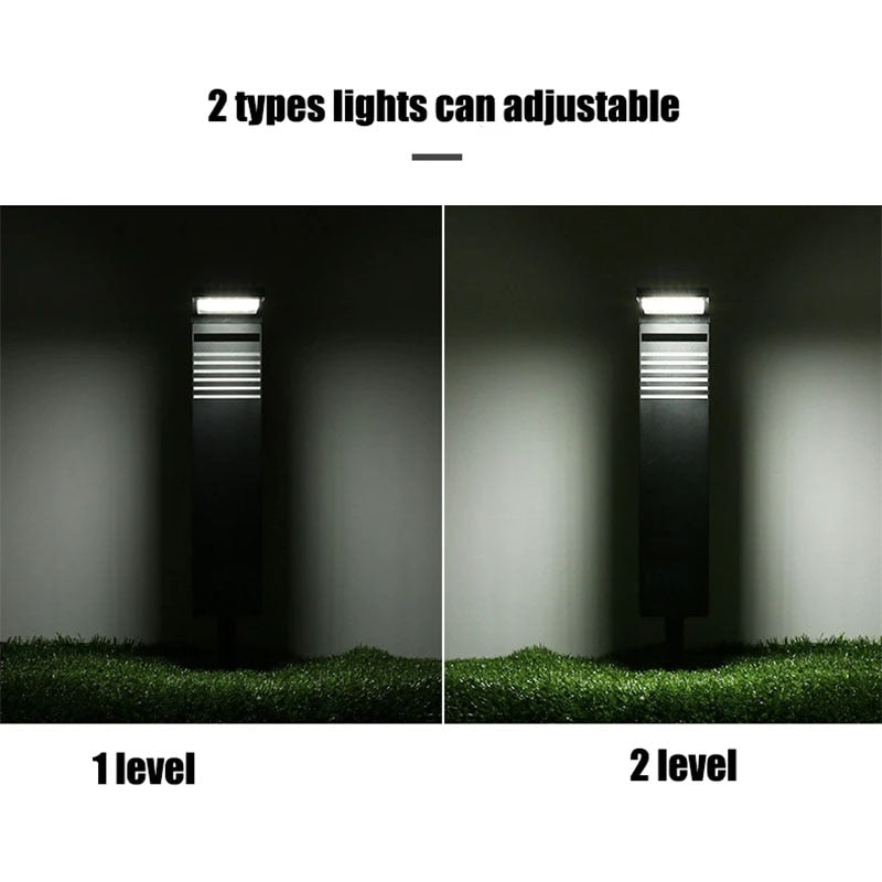 Luzes solares de jardim ao ar livre à prova d'água LED luz decoração caminho paisagem poste de amarração luzes solares do gramado para passarela quintal