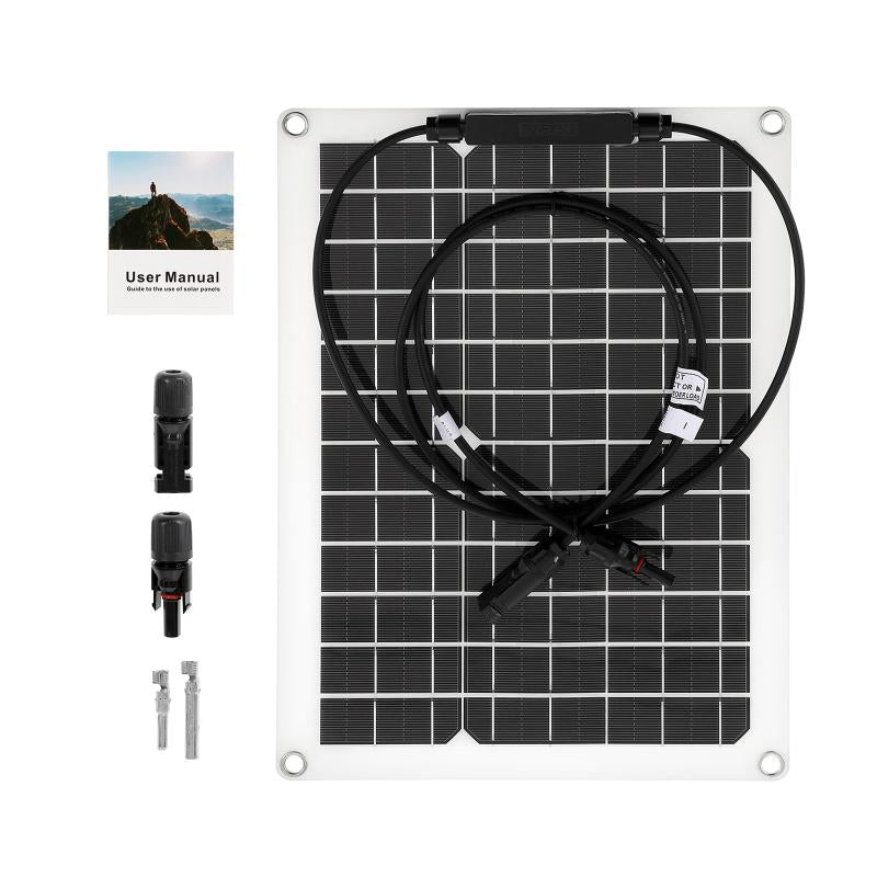 1500W Solar Power System Kit Battery Charger 300W Solar Panel 10-60A Charge Controller Complete Power Generation Home Grid Camp