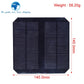 TZT 6V 550mA 3.3W Solar Panel Polycrystalline 145*145MM Mini Sunpower Solar System DIY for Battery Cell Phone Charger
