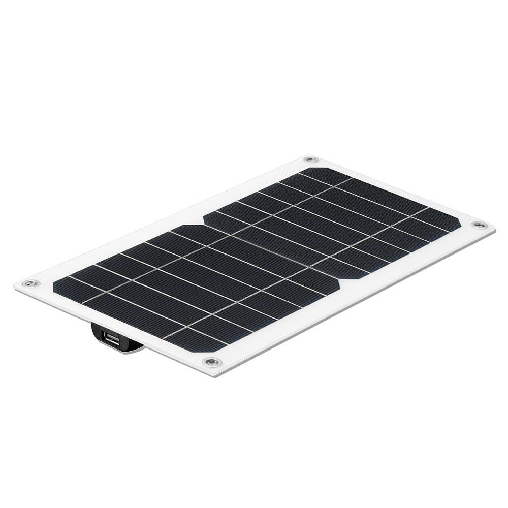 5W Solar Charger Flexible Solar Panel 5V 1A USB Output Solar Power Charging For Outdoor Camping Mobile Phone USB-charged Device