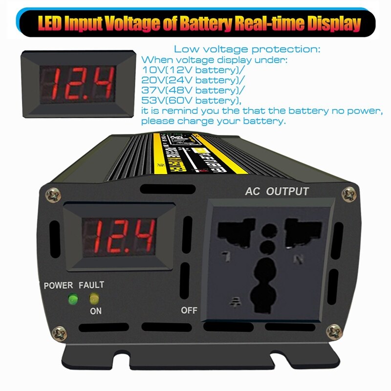 LED Input Voltage of Battery Real-time Display Low voltage protection