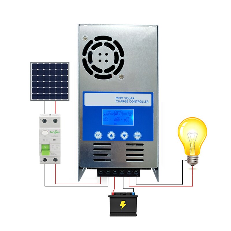MPPT SOLAR CHARGE CONTROLLER h to