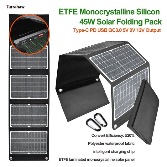 Tarrahaw ETFE Monocrystalline Silicon 45W Solar Folding