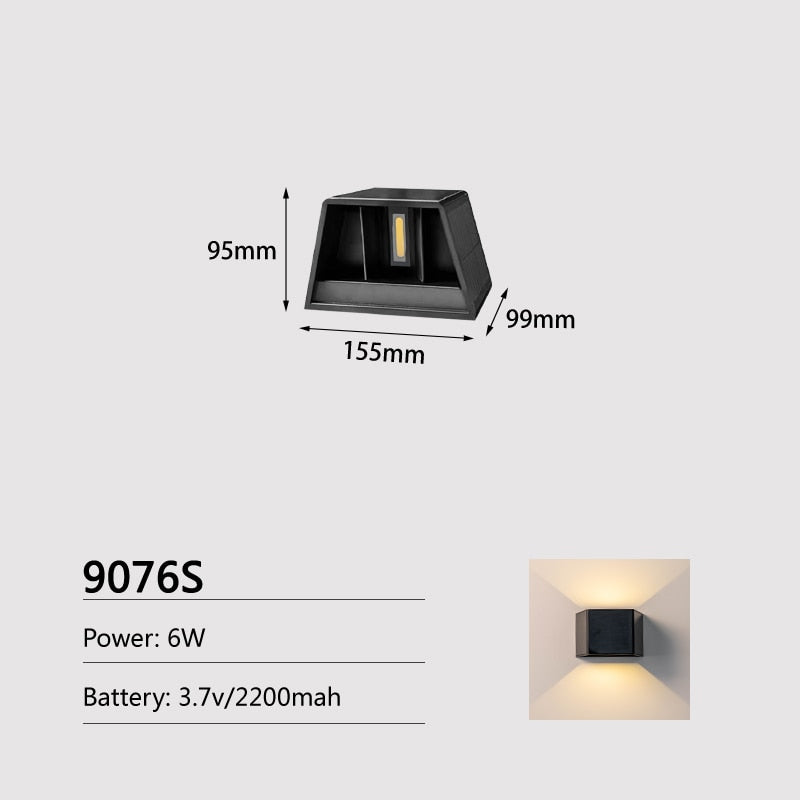 Lámpara de pared Solar Joollysun, iluminación exterior, luces de porche modernas para el hogar, jardín, valla, Patio, impermeable, IP65, lámpara LED inalámbrica