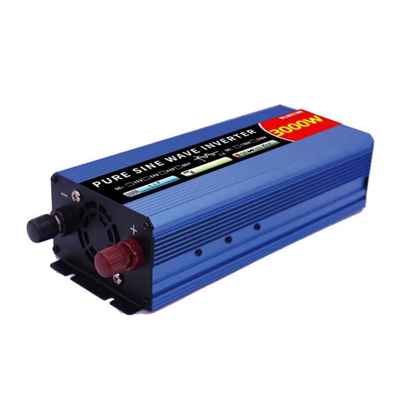 Inverter 12v/220v Pure Sine Wave  4000W 3000W 2000W DC To AC 50HZ Portable Power Smart LCD Display Power Car Solar Inverter