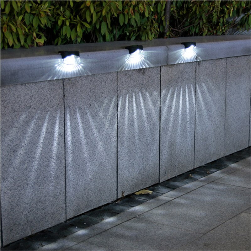 LED solaire escalier lumière étanche extérieur jardin lumières solaires terrasse garde-corps étape lumière paysage lampe accessoires de jardin