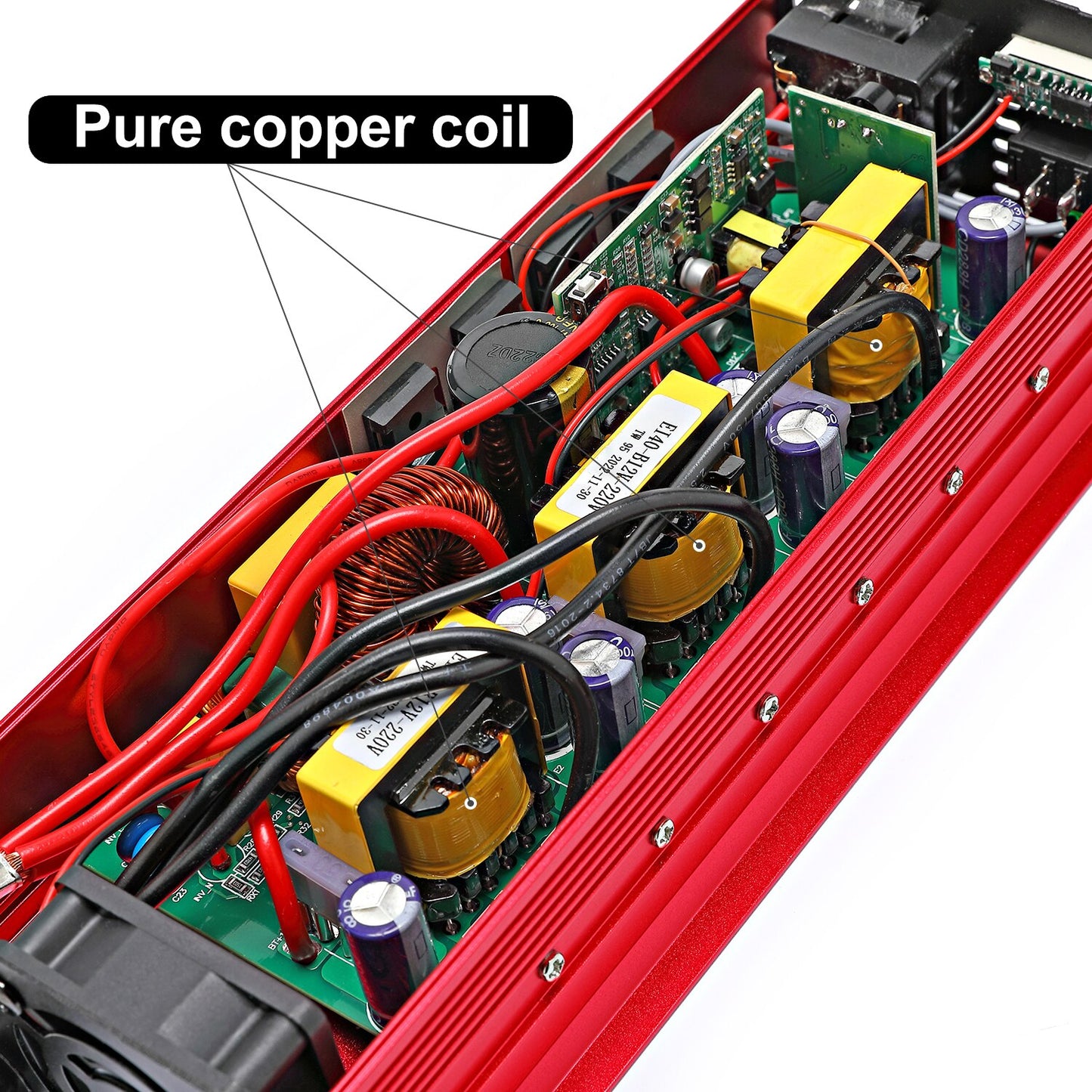 Pure Sine Wave Inverter 12V/24V To AC 220V 2000/1000W Voltage Transformer Power Converter Solar Inverter