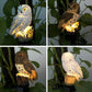 Solar Led Light Outdoor Parrot/Owl Solar Lights Waterproof Solar Powered Lantern Fairy Garden Decoration Outdoor Led Street Lamp