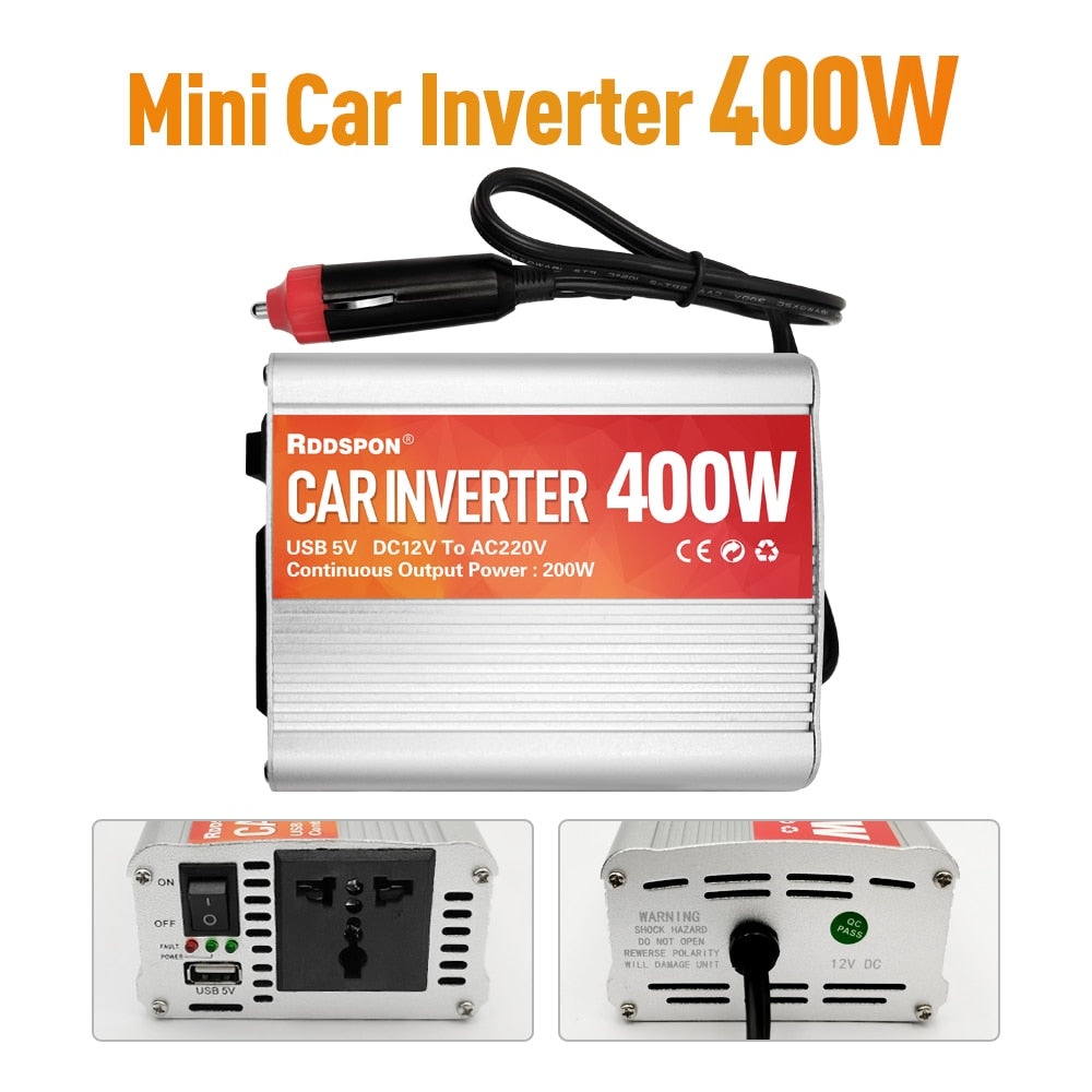 LOOW RDDSPON CARINVERTER 4OO