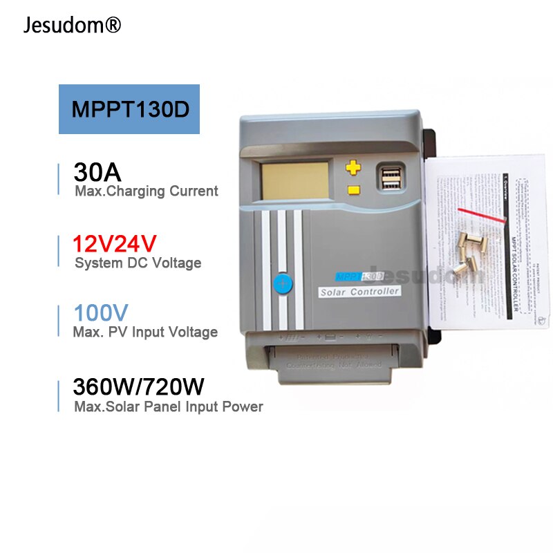 30A Solar Panel, Jesudom@ MPPT13OD 30A Max Charging