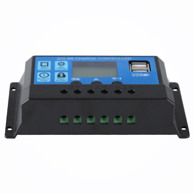 EASUN POWER Solar Controller 12V/24V 60A 50A 40A 30A 20A 10A Solar Regulator PWM Battery Charger LCD Display Dual USB 5V Output
