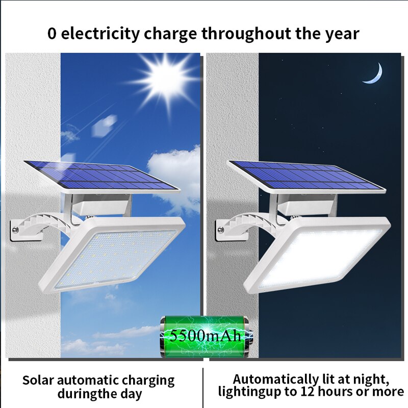 0 electricity charge throughout the year 5500mAh Solar automatic charging Automatic