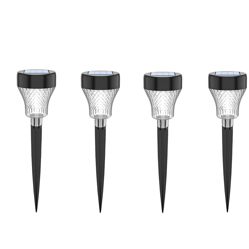 LED-Solar-Wegebeleuchtung, wasserdichte Landschaftslampe, solarbetriebene Gartenbeleuchtung für Hof, Terrasse, Rasen, Hinterhof, Gehweg-Dekoration
