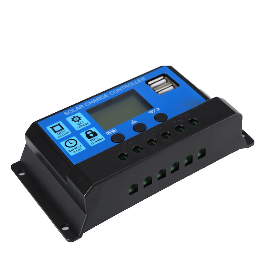 SUYEEGO 30A 20A 10A regolatore solare 12v mppt 24v pwm regolatore di carica solare caricatore del pannello solare regolatore della batteria 5v uscita CC