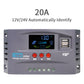 CORUI 10A 20A 30A MPPT Solar Charge Controller 12V 24V Regulator  With LCD Display Dual USB Charging