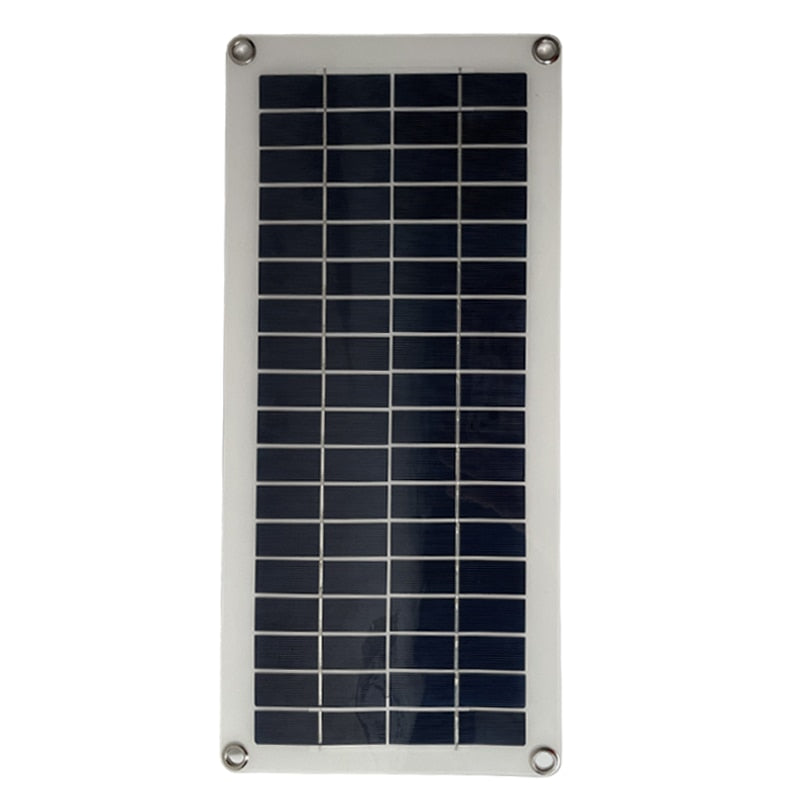 30W Solar Panel Complete Kit 12V USB Charging Solar Cell Power Portable Outdoor Polysilicon Camp Hiking Travel Phone RV Car MP3