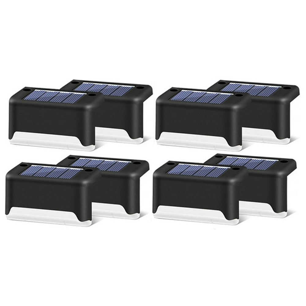 Luce solare a LED per esterni Giardino Luce solare per scale Passaggio impermeabile Cortile Terrazza Guardrail Step Light Luce per decorazioni da giardino