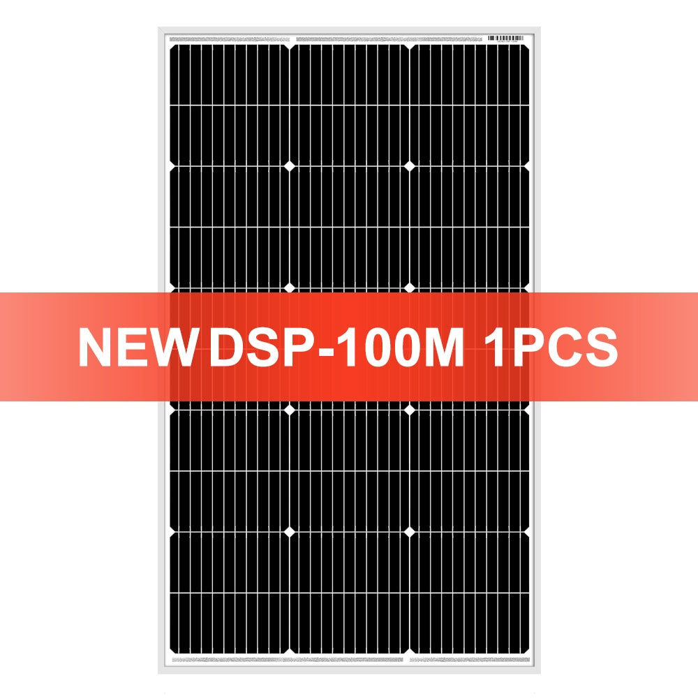 Dokio 18V 100W 200W 400W Waterproof New Rigid Solar Panel Set Controller For Home Charge 12V Car battery Monocrystalline China