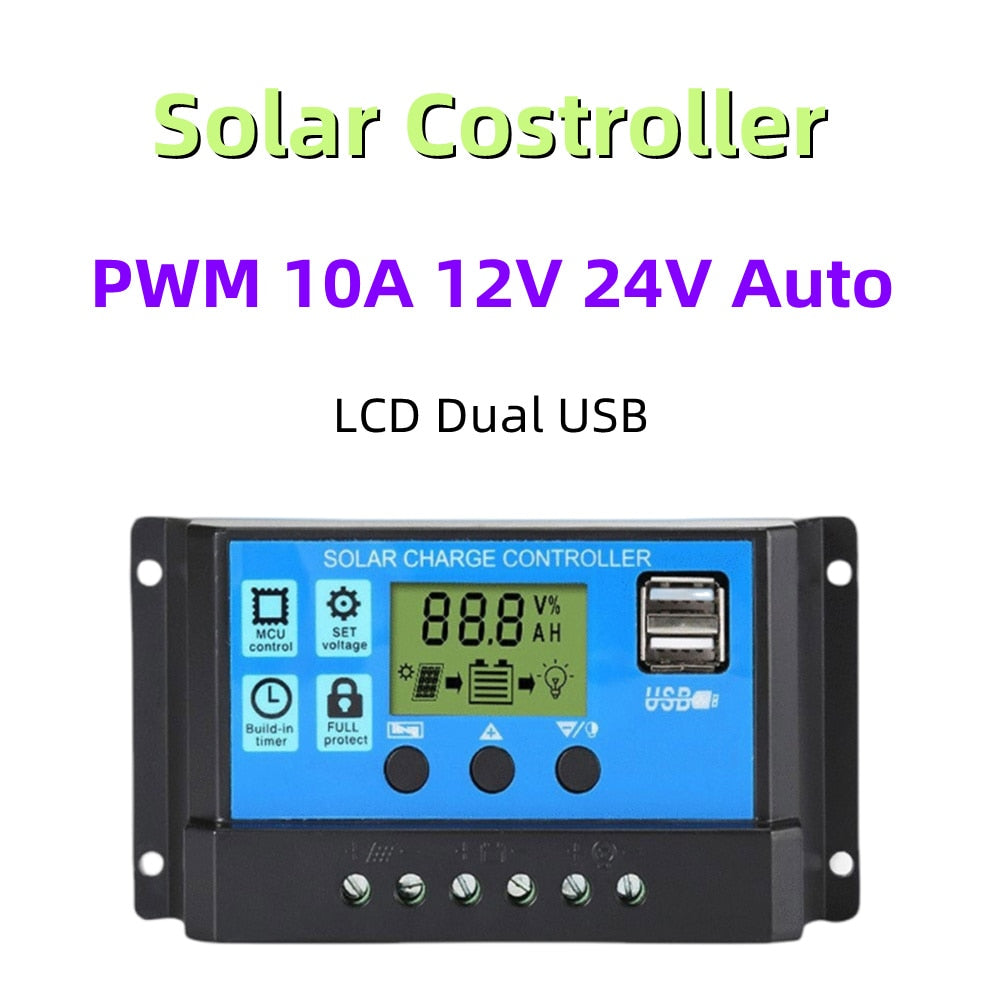 MISOL Regolatore Di Carica Solare Impermeabile IP68, 10A 12/24V PWM, Per Illuminazione Stradale E Pannelli Fotovoltaici