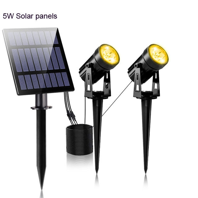 T-SUNRISE LED Solar Light Outdoor IP65 impermeabile bianco caldo bianco freddo solare illuminazione da giardino decorazioni per esterni lampade da prato