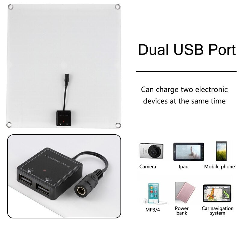 Dual USB Port Can charge two electronic devices at the same time Camera I