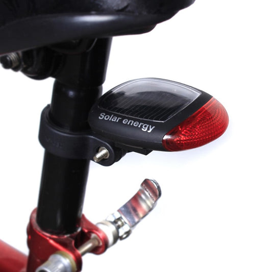 Bicycle Solar Powered MTB Tail Light - Auto Taillight Rear Lamp Waterproof Led Beads For Bike High Visibility LED Smart Brake