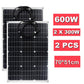 1500W Solar Power System 220V/1500W Inverter Kit 600W Solar Panel Battery Charger Complete Controller Home Grid Camp Phone