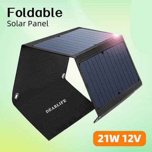 Foldable Solar Panel 21W 12V DEARLI