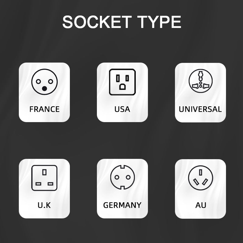 SOCKET TYPE FRANCE USA UNIVERSAL