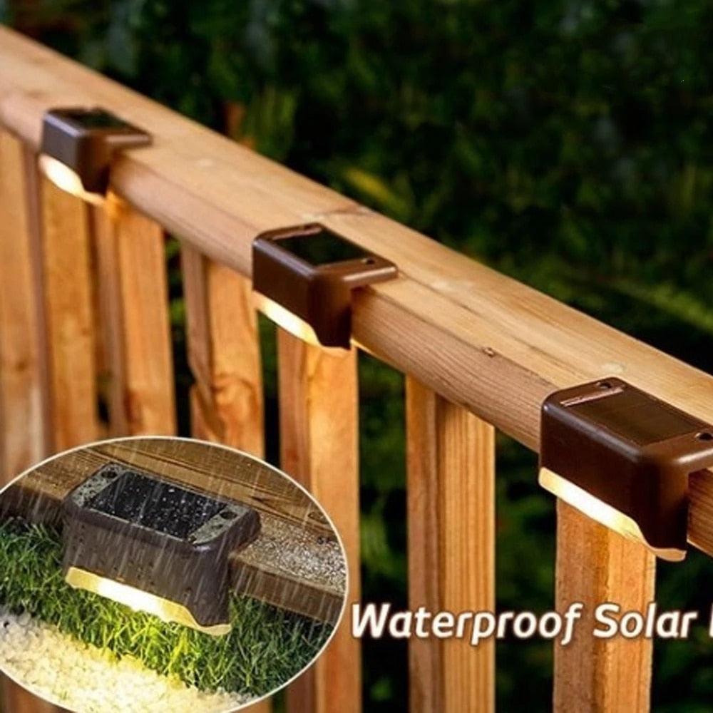 Wasserdichte Solar-Led-Licht Outdoor Garten Lichter Outdoor Solar Licht Dekoration Zaun Balkon Solar Lampe Für Terrasse Treppen Garten