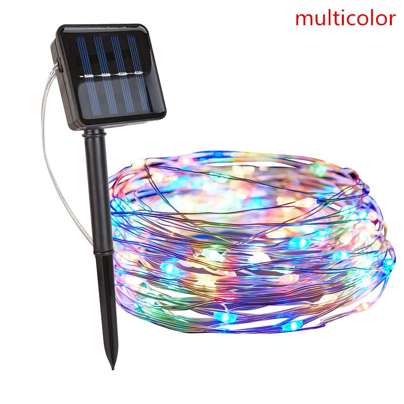 12M/22M/32M Outdoor Solar Light Outdoor Solar Fairy String Lights for Holiday Christmas Lights Waterproof  Solar Garden Lighting