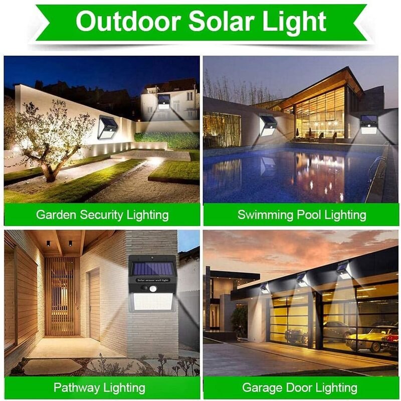 Outdoor Solar Light Garden Security Lighting Swimming Pool Lighting Pathway Lighting Garage Door