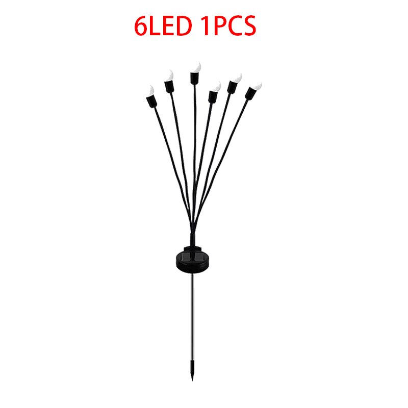 8 PCS Solar LED Light Outdoor Waterproof Garden Landscape Lights Firefly Garden Lights Lawn Garden Decor Solar Light