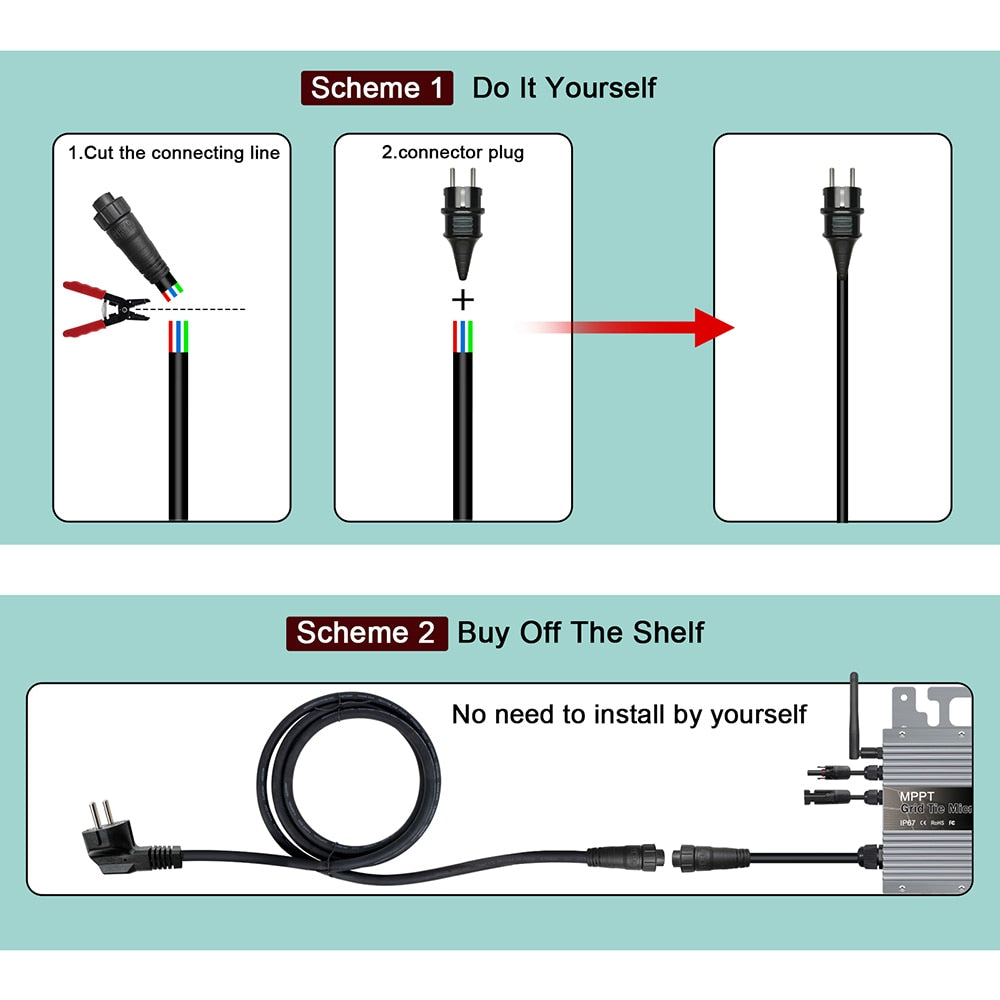 Scheme Do It Yourself 1.Cut the connecting line 2.connector