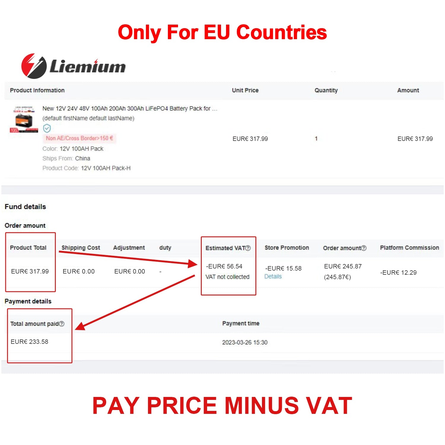 12V 1OOAH Pack Ships From: China Produci Code