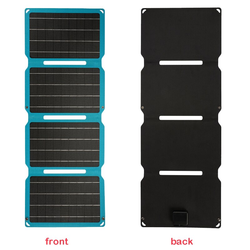 ETFE 18V 28W Foldable Solar Panel Portable Solar Battery Charger USB DC Type-C Output With Fast Charge for Phones Camping Van RV