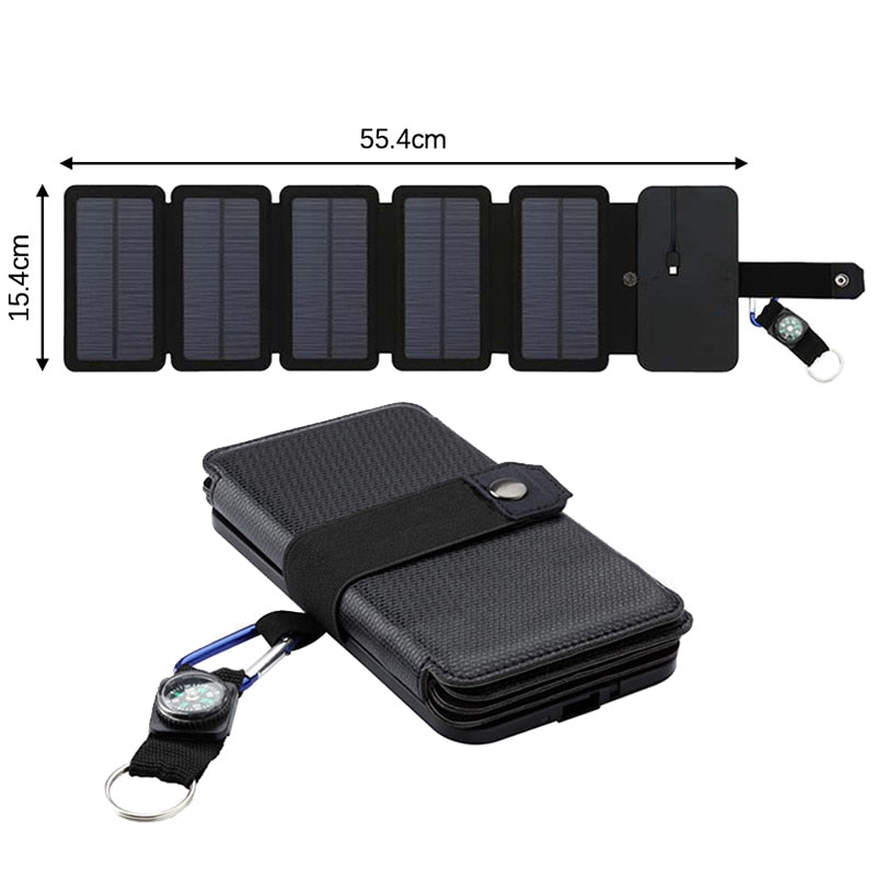 Foldable Solar Panel 100W USB Solar Cell Portable Folding Waterproof 5V Solar Charger Outdoor Mobile Power Battery Sun Charging
