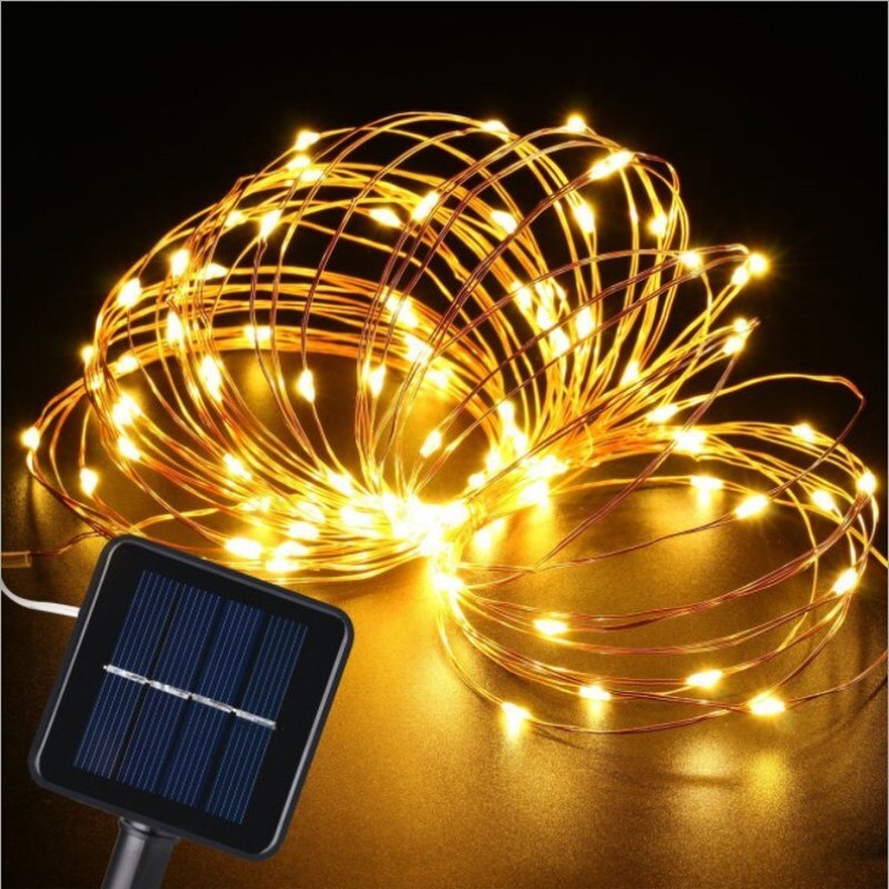 12M/22M/32M Outdoor Solar Light Outdoor Solar Fairy String Lights for Holiday Christmas Lights Waterproof  Solar Garden Lighting