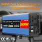 Inverter 12v/220v Pure Sine Wave  4000W 3000W 2000W DC To AC 50HZ Portable Power Smart LCD Display Power Car Solar Inverter