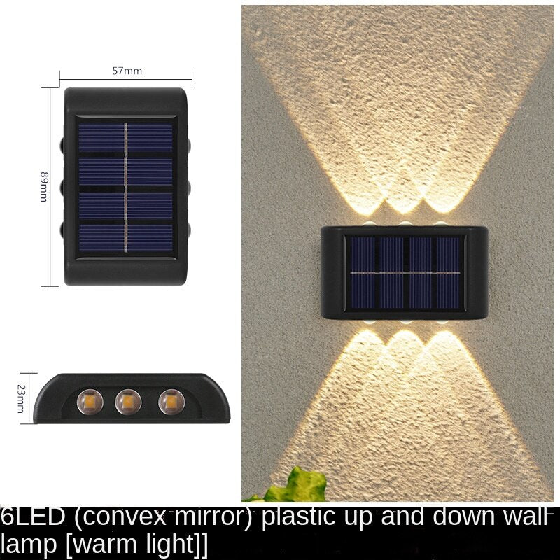 Outdoor Solar Garden Light Led Waterproof Decoration Wall Lamp for Fence Porch Country Balcony House Garden Street Lighting