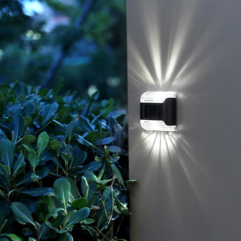 Led luz solar luz solar lâmpada de parede jardim ao ar livre pátio varanda varanda decorações de estufa luzes impermeáveis decoração de casa e jardim
