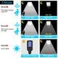Solar LED Lights with Motion Sensor Solar Lights Outdoor Waterproof Solar Energy Wall Lamp for Garden Garage Aisle Lighting