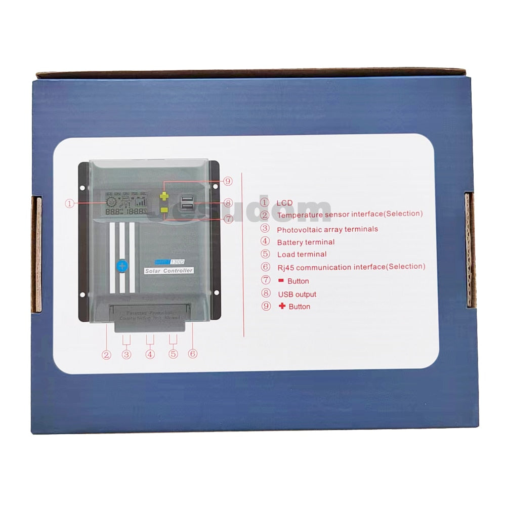 30A Solar Panel, LCD 888" I88B* Temperature sensor interface(S